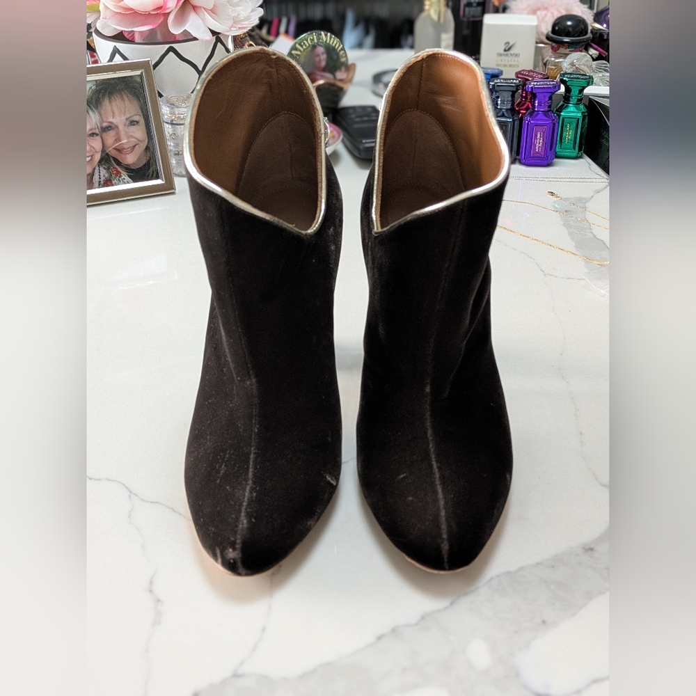 Malone Souliers Brown Velvet Boots